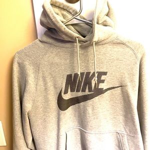 Gray Nike pull over hoodie